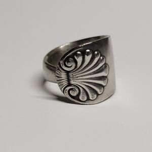 Handmade Silver Ring From Vintage Silver Spoon.
